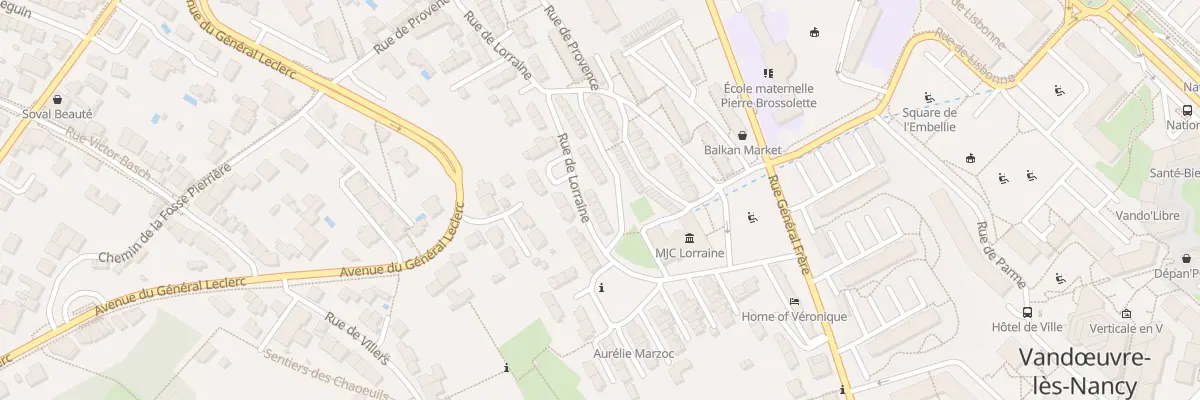 Plan du 10 Rue de Lorraine à Vandœuvre-lès-Nancy