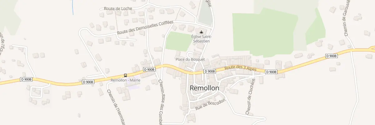 Plan du 1 Imp des Tonneliers à Remollon