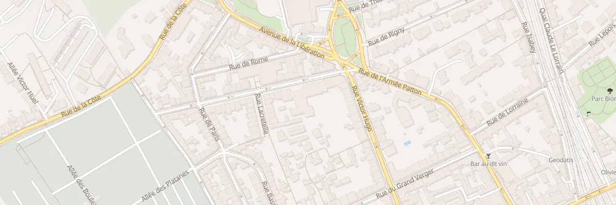 Plan du 5 Rue de Turique à Nancy
