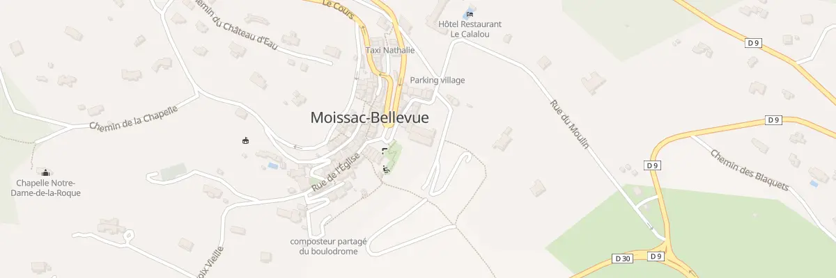 Plan du 5079 Rue du Château à Moissac-Bellevue