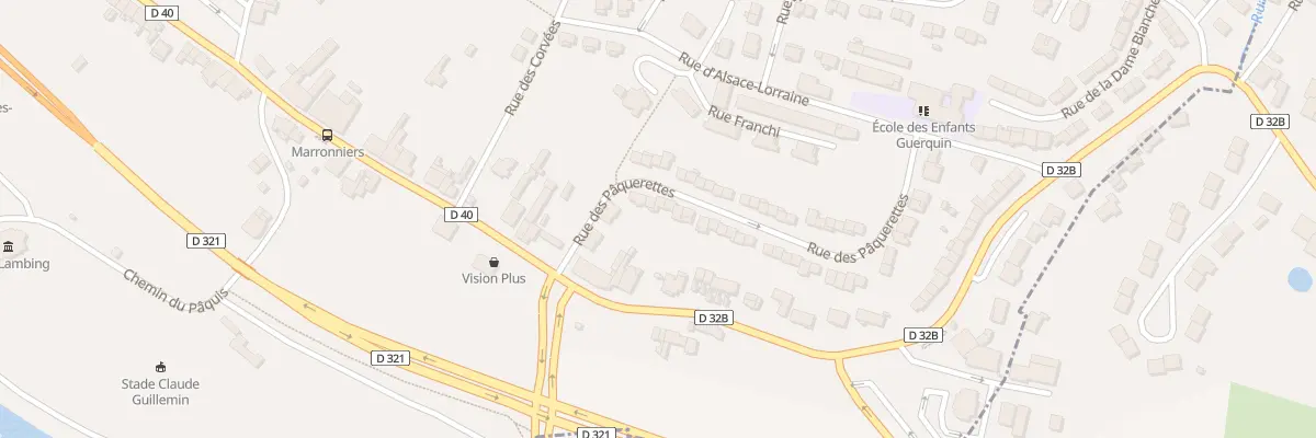 Plan du 6 Rue des Paquerettes à Bouxières-aux-Dames