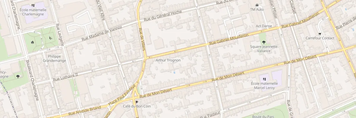 Plan du 181 Rue Gabriel Mouilleron à Nancy