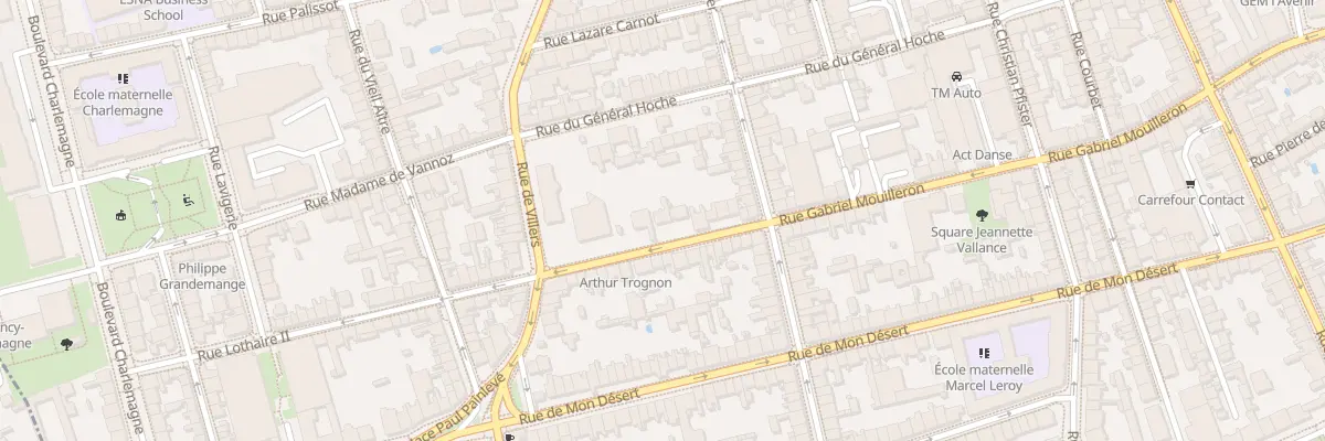 Plan du 84 Rue Gabriel Mouilleron à Nancy