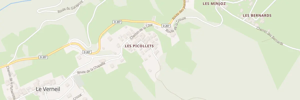 Plan du 356 Rte des Picollets au Verneil