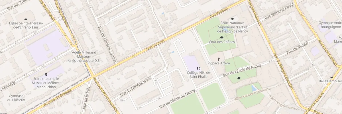 Plan du 7 Rue Général Hulot à Nancy
