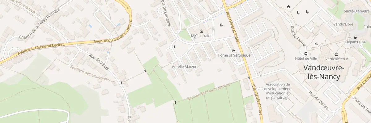 Plan du 57 Rue de Lorraine à Vandœuvre-lès-Nancy