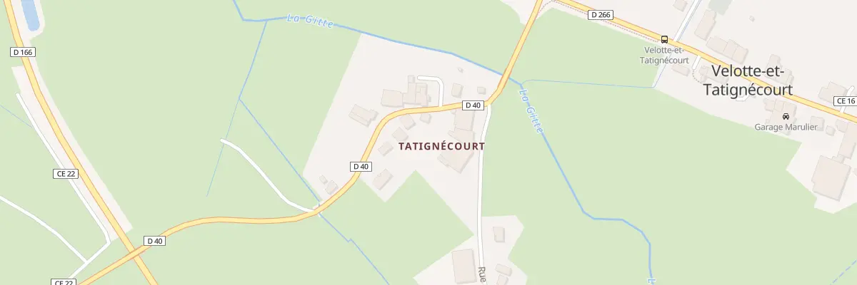 Plan du 1 Rte de la Libération à Velotte-et-Tatignécourt