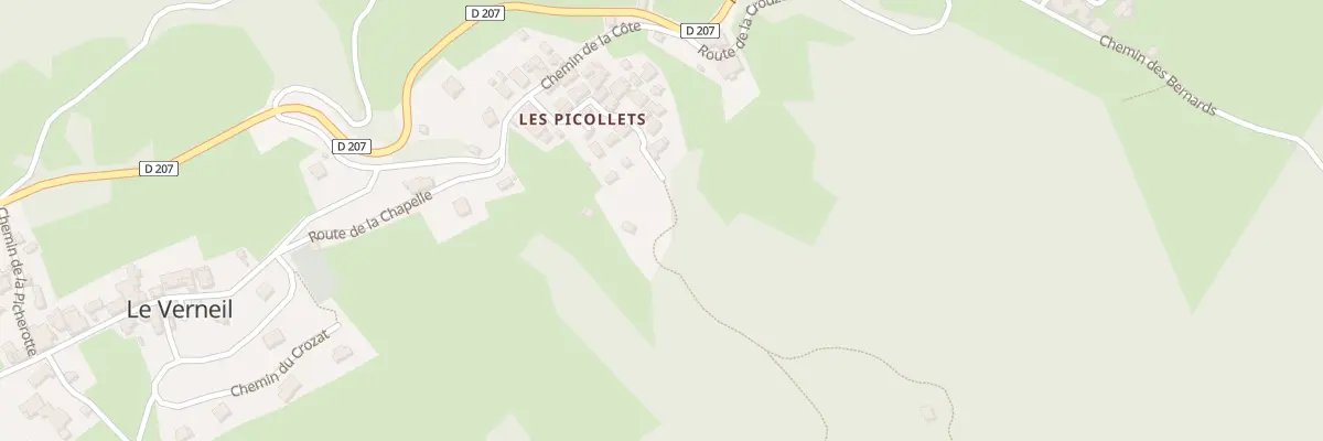 Plan du 392 Rte des Picollets au Verneil