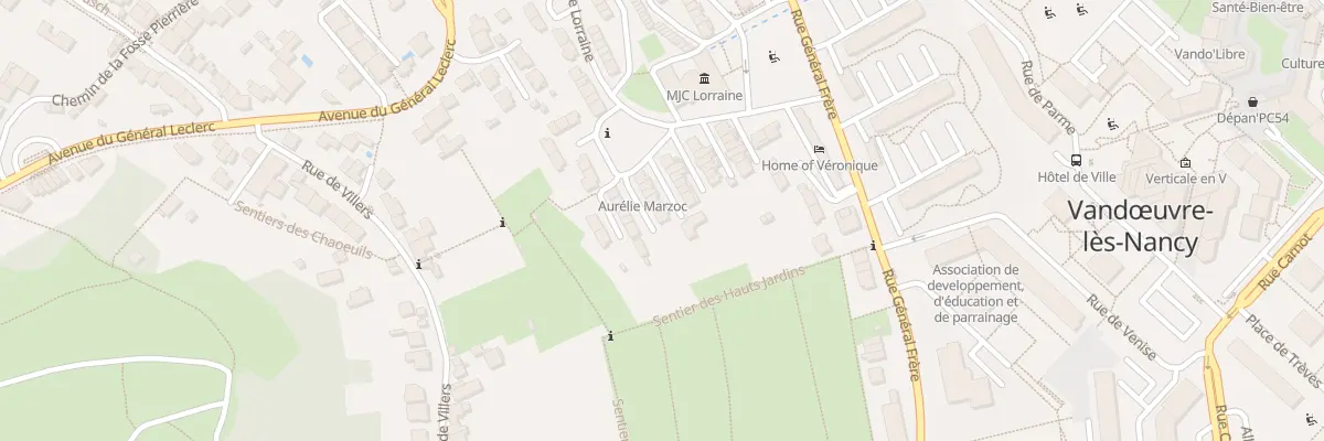 Plan du 65 Rue de Lorraine à Vandœuvre-lès-Nancy