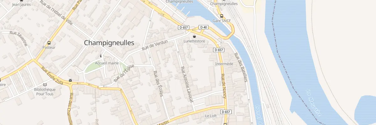 Plan du 20 Rue Antoine Lavocat à Champigneulles