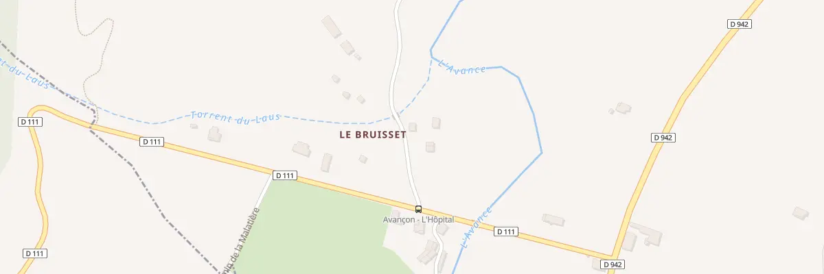 Plan du 5001F Le Bruisset à Avançon