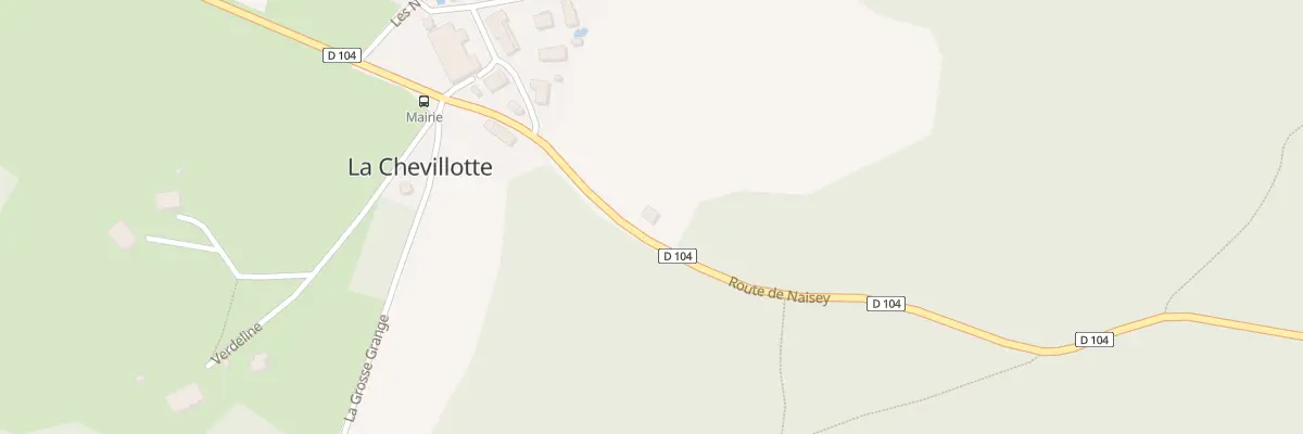 Plan du 2 Rte de Naisey à La Chevillotte