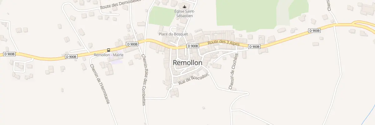 Plan du 5107 Le Village à Remollon