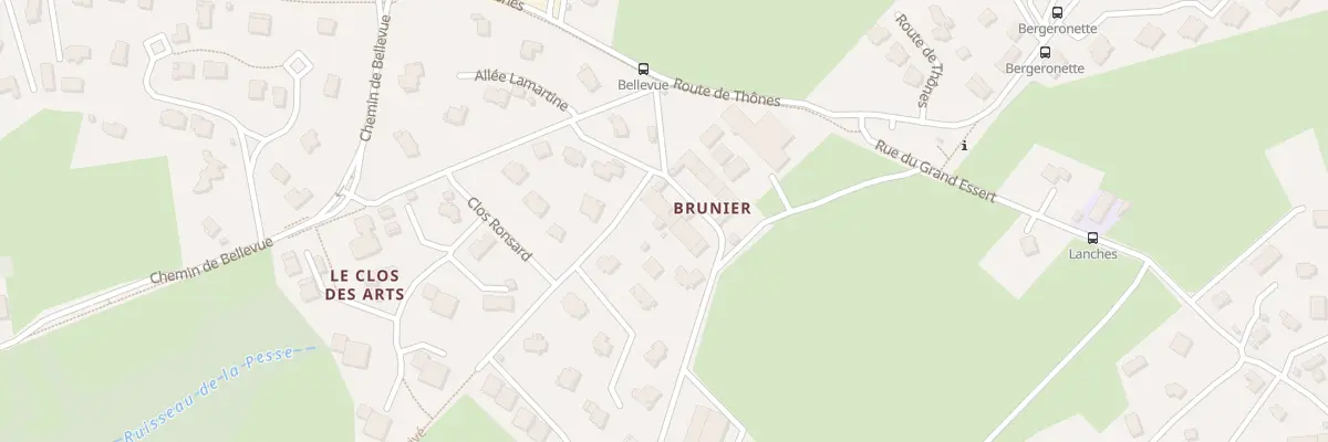 Plan du 5B All Charles Péguy à Annecy