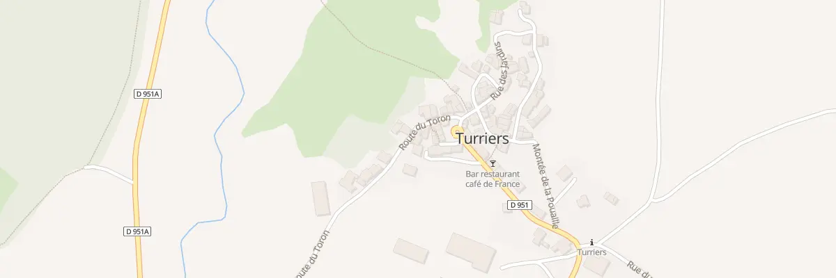 Plan du 66 Rte du Toron à Turriers