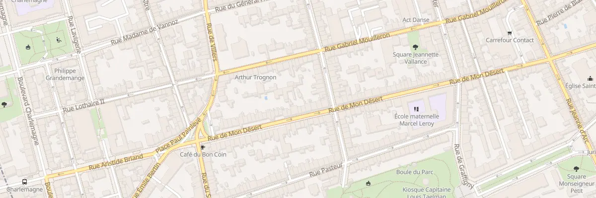 Plan du 162 Rue de Mon Desert à Nancy