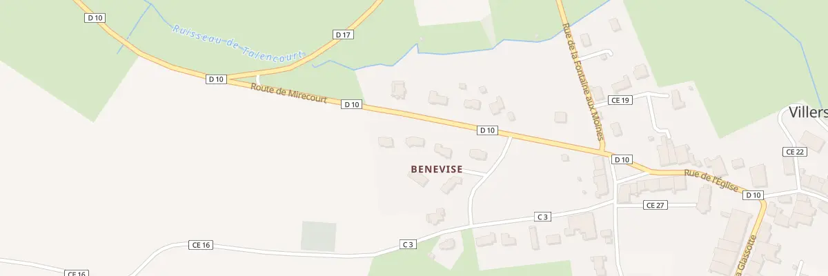 Plan du 3 Benevise à Villers