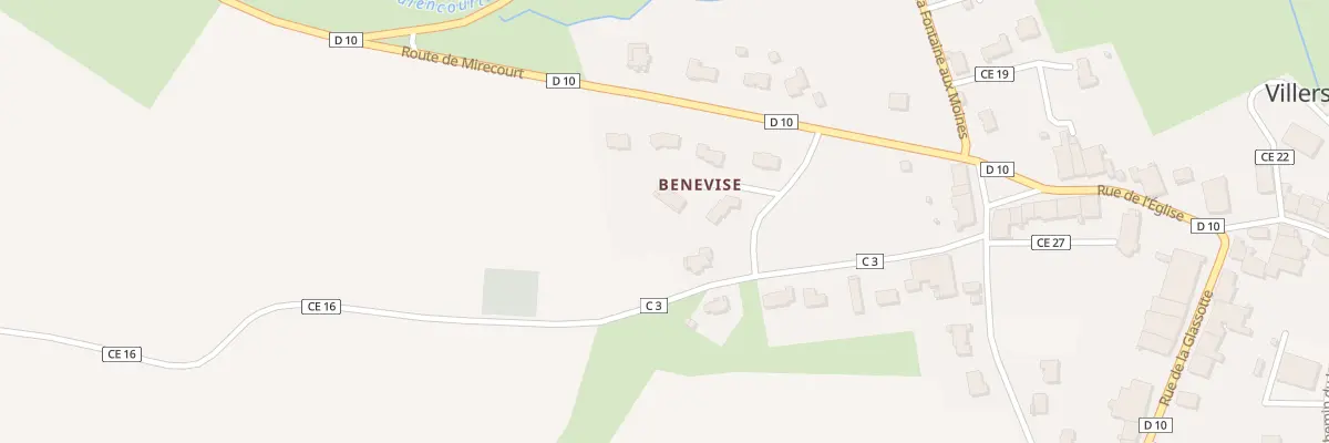 Plan du 2 Benevise à Villers