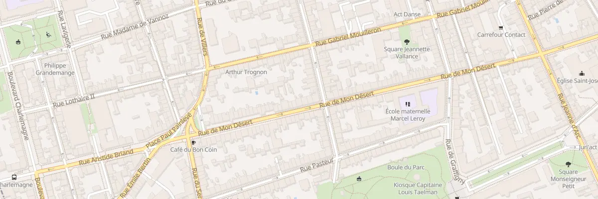 Plan du 158 Rue de Mon Desert à Nancy