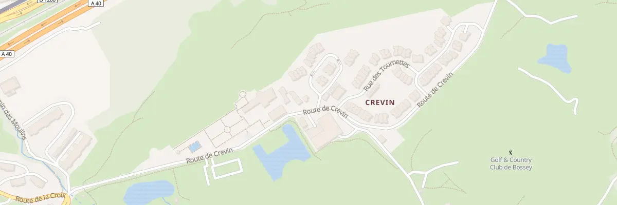 Plan du 5 Rte de Crevin à Bossey