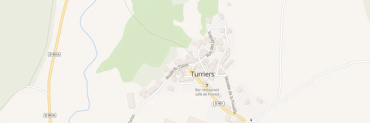 Plan du 4 Rte du Toron à Turriers