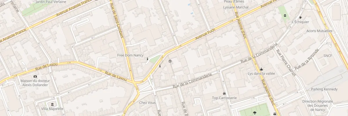 Plan du 63 Av Foch à Nancy