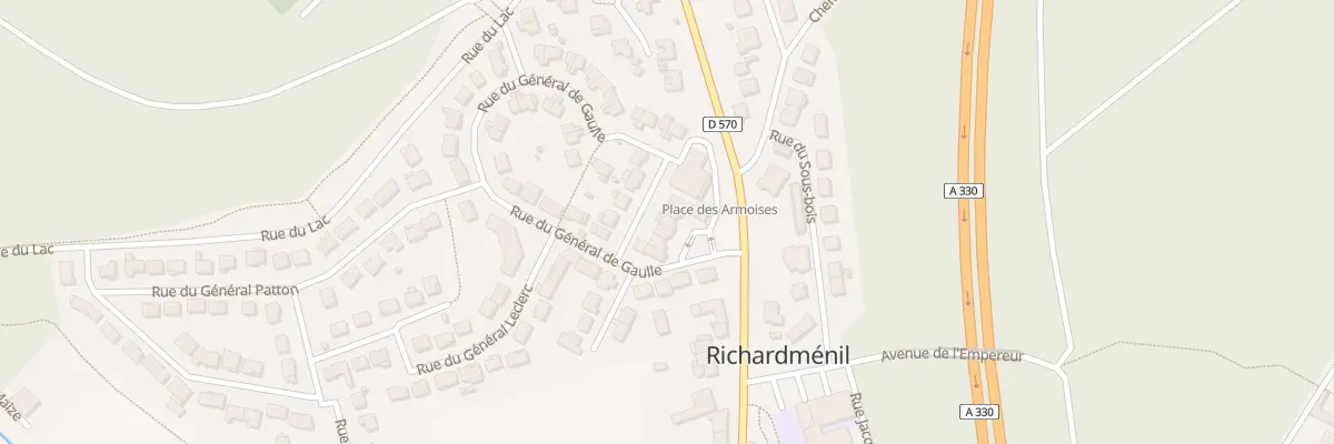 Plan du 57 Rue du General de Gaulle à Richardménil