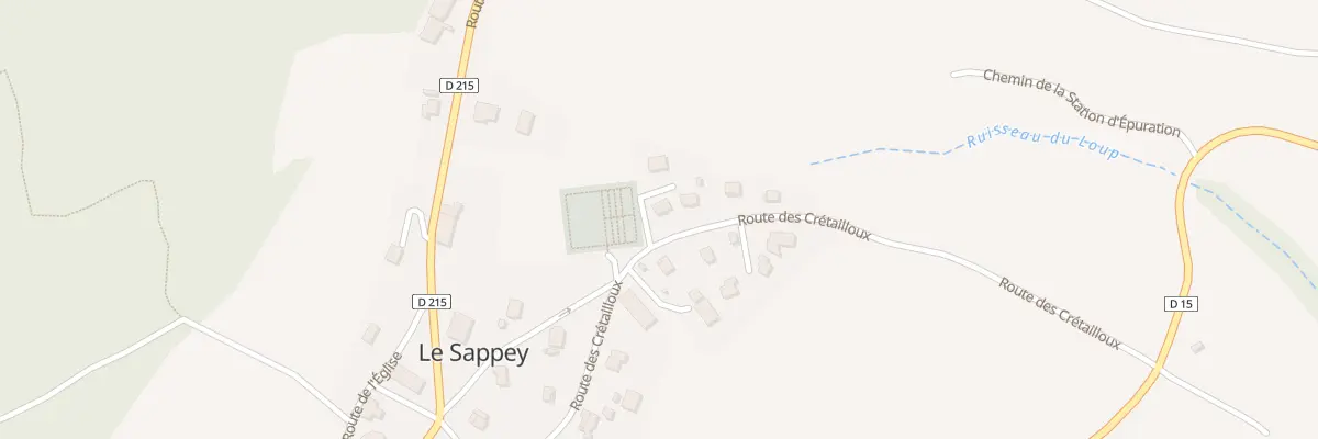 Plan du 323 Rte de Crêtailloux au Sappey