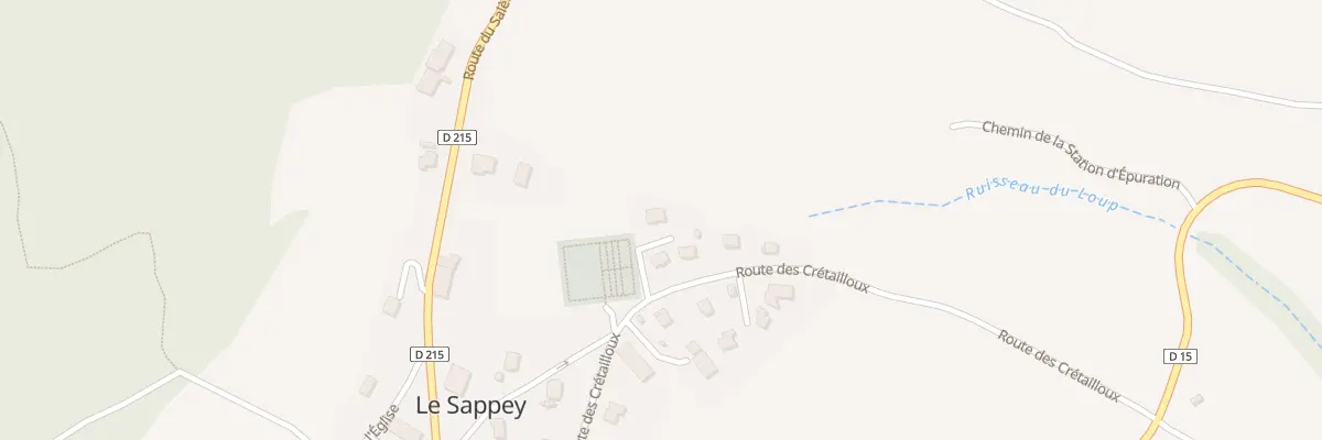 Plan du 325 Rte de Crêtailloux au Sappey