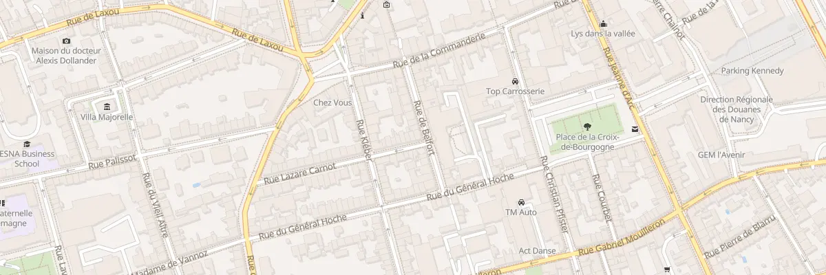 Plan du 2 Rue Lazare Carnot à Nancy