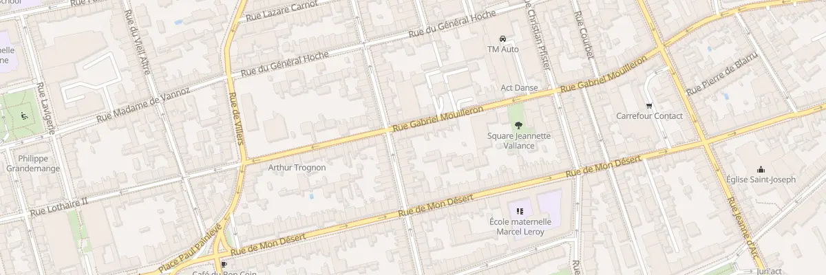 Plan du 155 Rue Gabriel Mouilleron à Nancy
