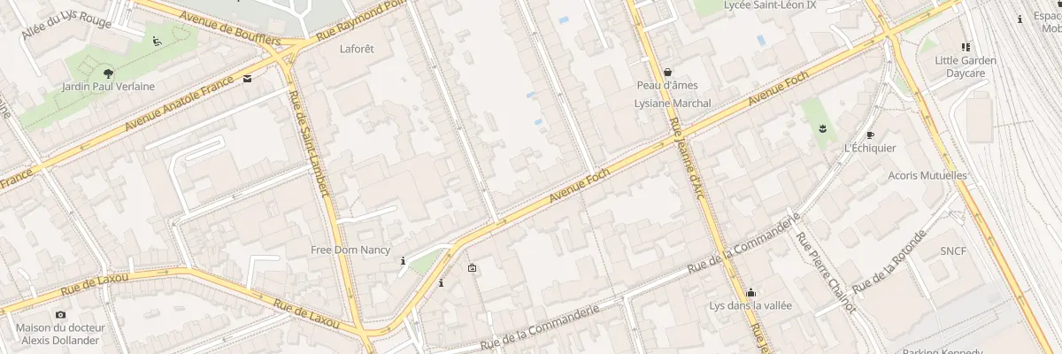 Plan du 66B Av Foch à Nancy