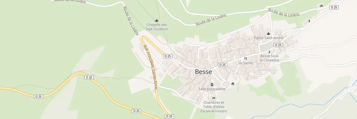 Plan du 381 Rue Principale à Besse