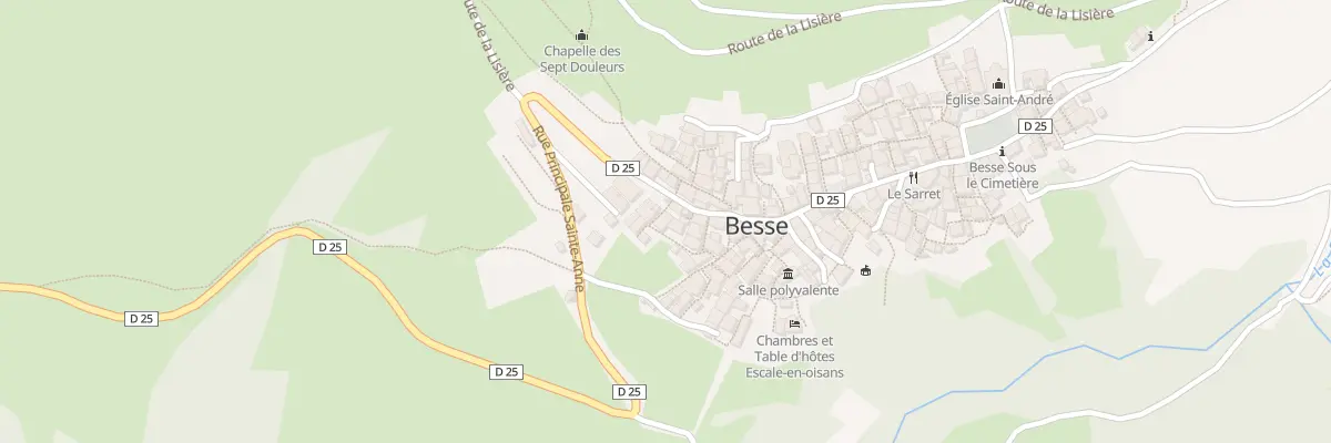 Plan du 5140 Rue des Bien-Heureux à Besse