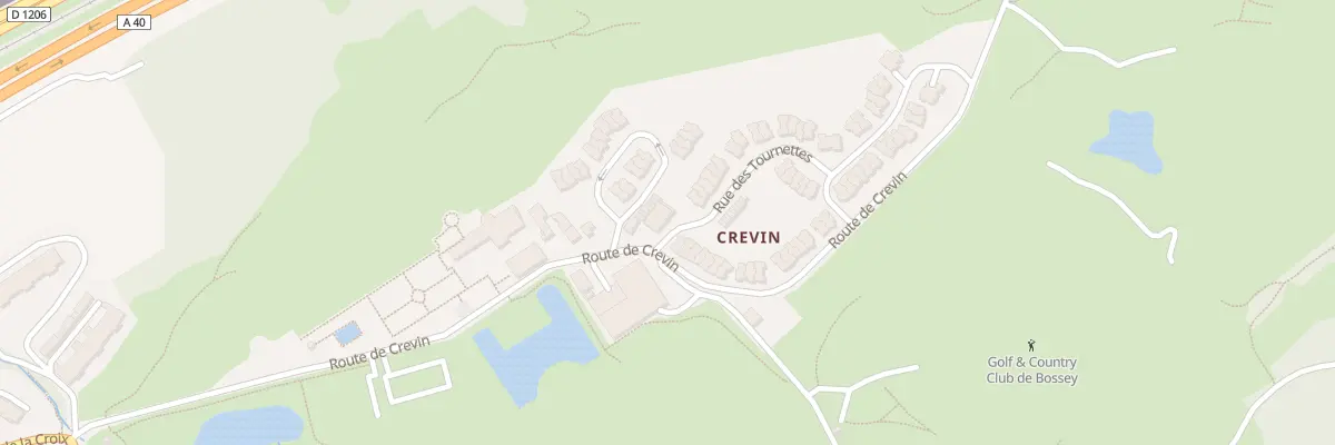 Plan du 7 Rte de Crevin à Bossey
