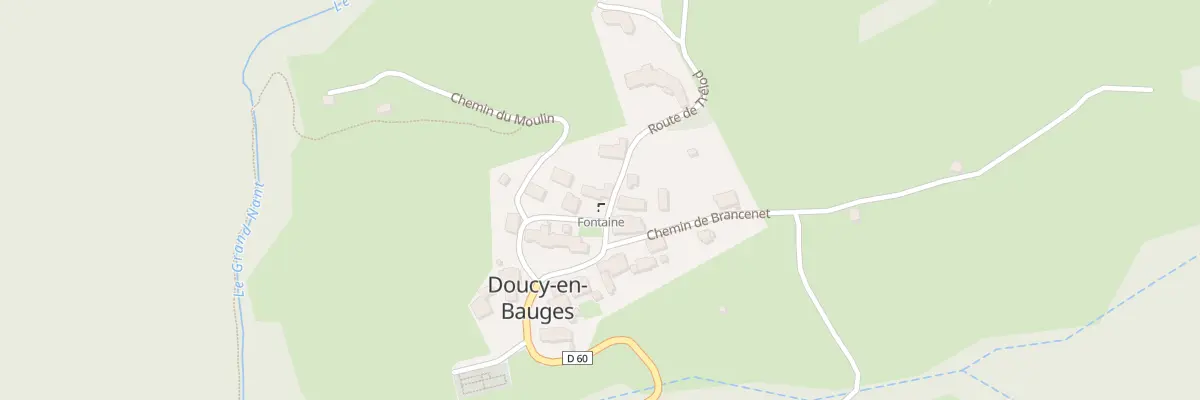 Plan du 97 Rte de Trélod à Doucy-en-Bauges
