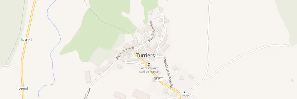 Plan du 5057 Le Village à Turriers