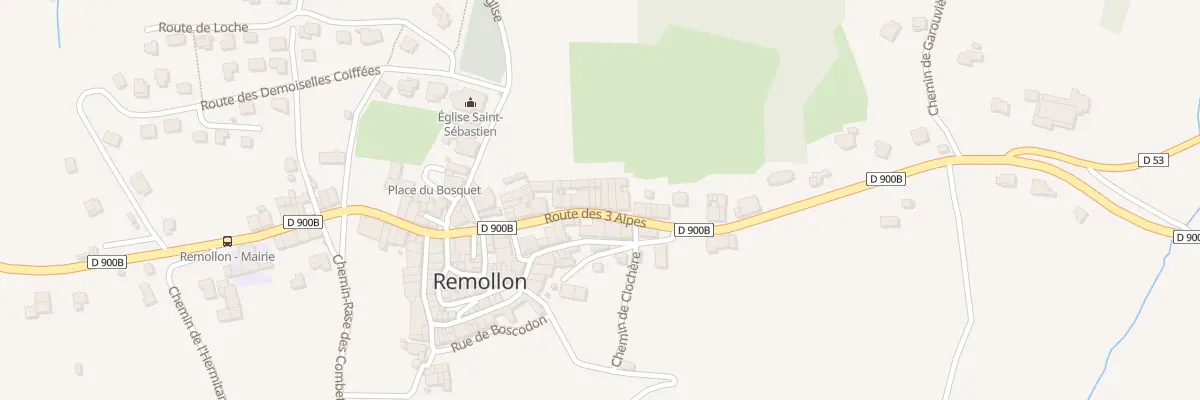 Plan du 27 Rte des 3 Alpes à Remollon