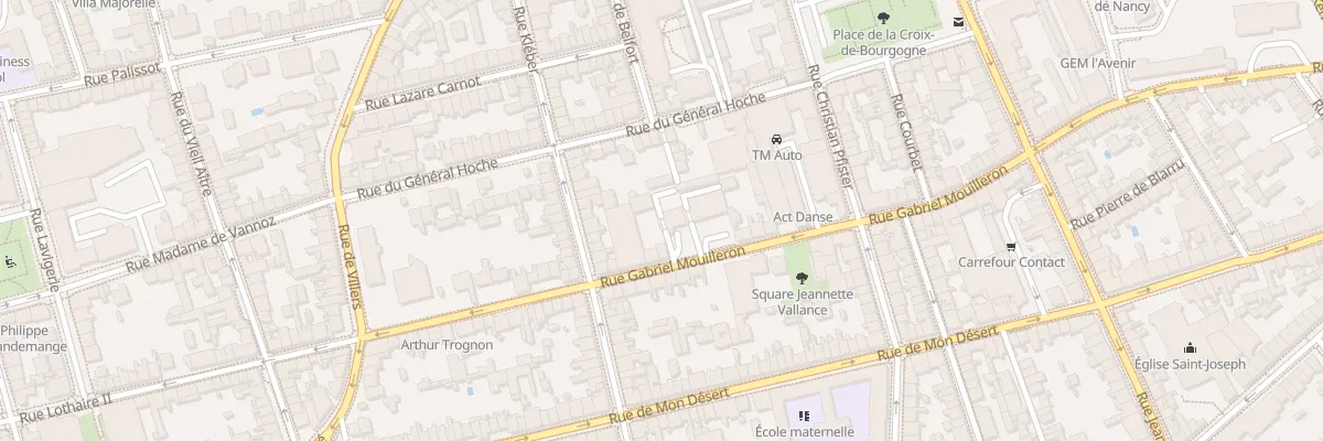 Plan du 60 Rue Gabriel Mouilleron à Nancy
