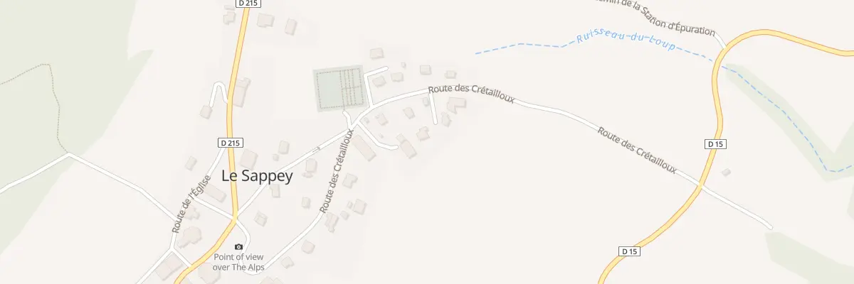 Plan du 392 Rte de Crêtailloux au Sappey