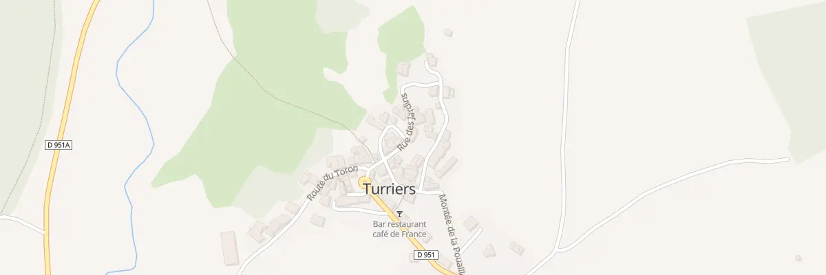 Plan du 56 Rue des Jardins à Turriers