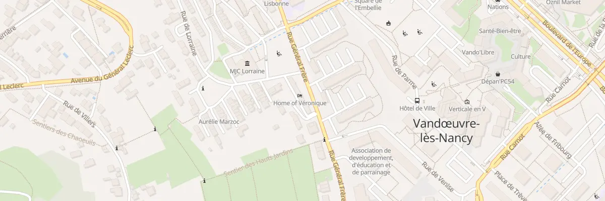 Plan du 5 Rue de Lorraine à Vandœuvre-lès-Nancy