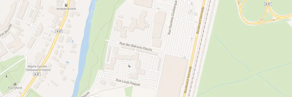 Plan du 9 Rue des Balcons Fleuris à Vesoul