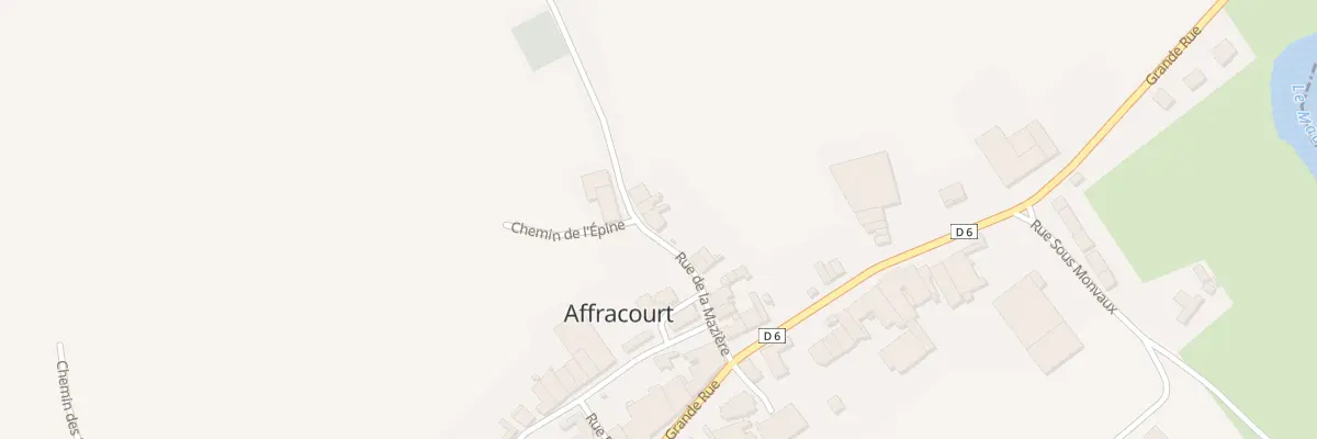 Plan du 10 Rue de la Mazière à Affracourt