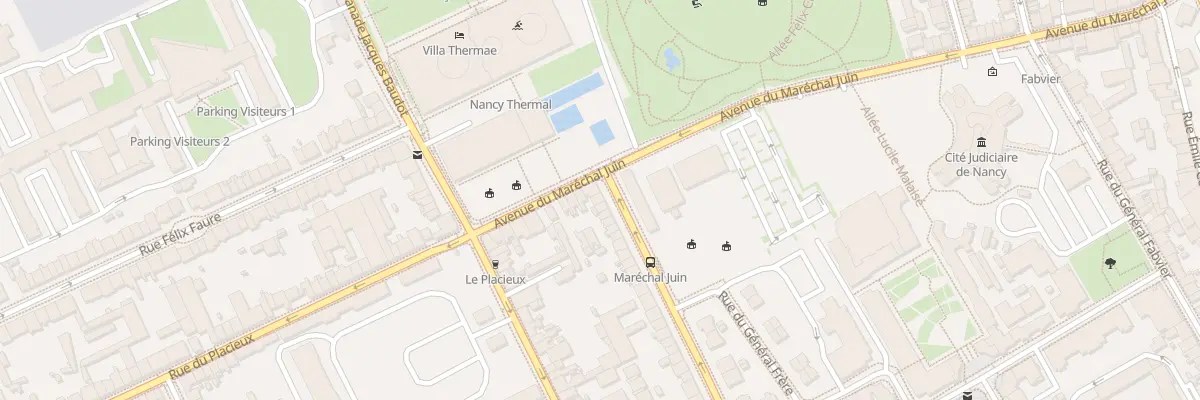 Plan du 2 Rue des Frères Voirin à Nancy