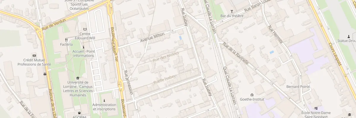 Plan du 3 Rue des Nickles à Nancy