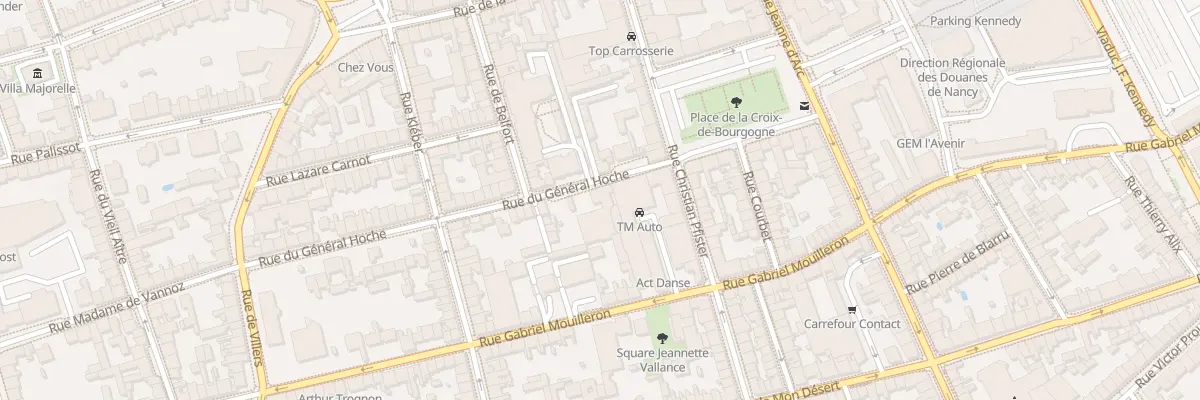 Plan du 3 Rue Général Hoche à Nancy