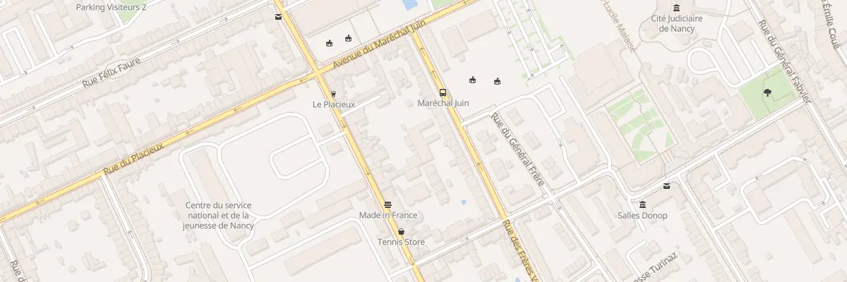 Plan du 20 Rue des Frères Voirin à Nancy