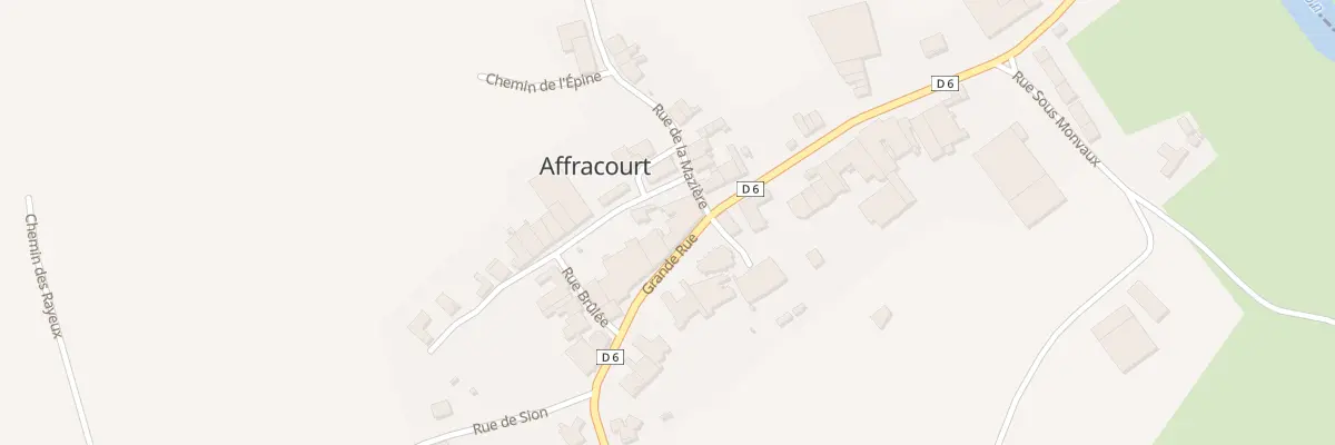 Plan du 22 Gr Grande Rue à Affracourt