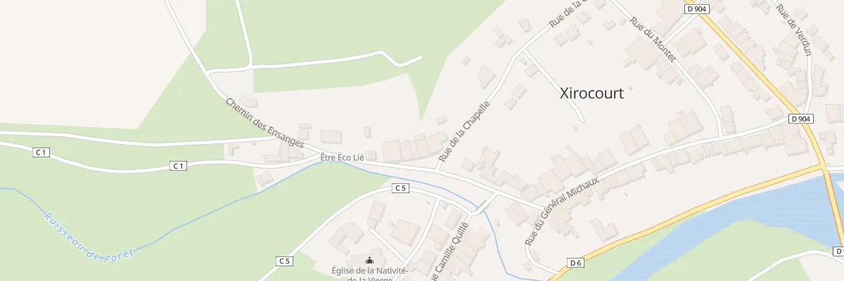 Plan du 16B Rue du Commandant Dussaulx à Xirocourt